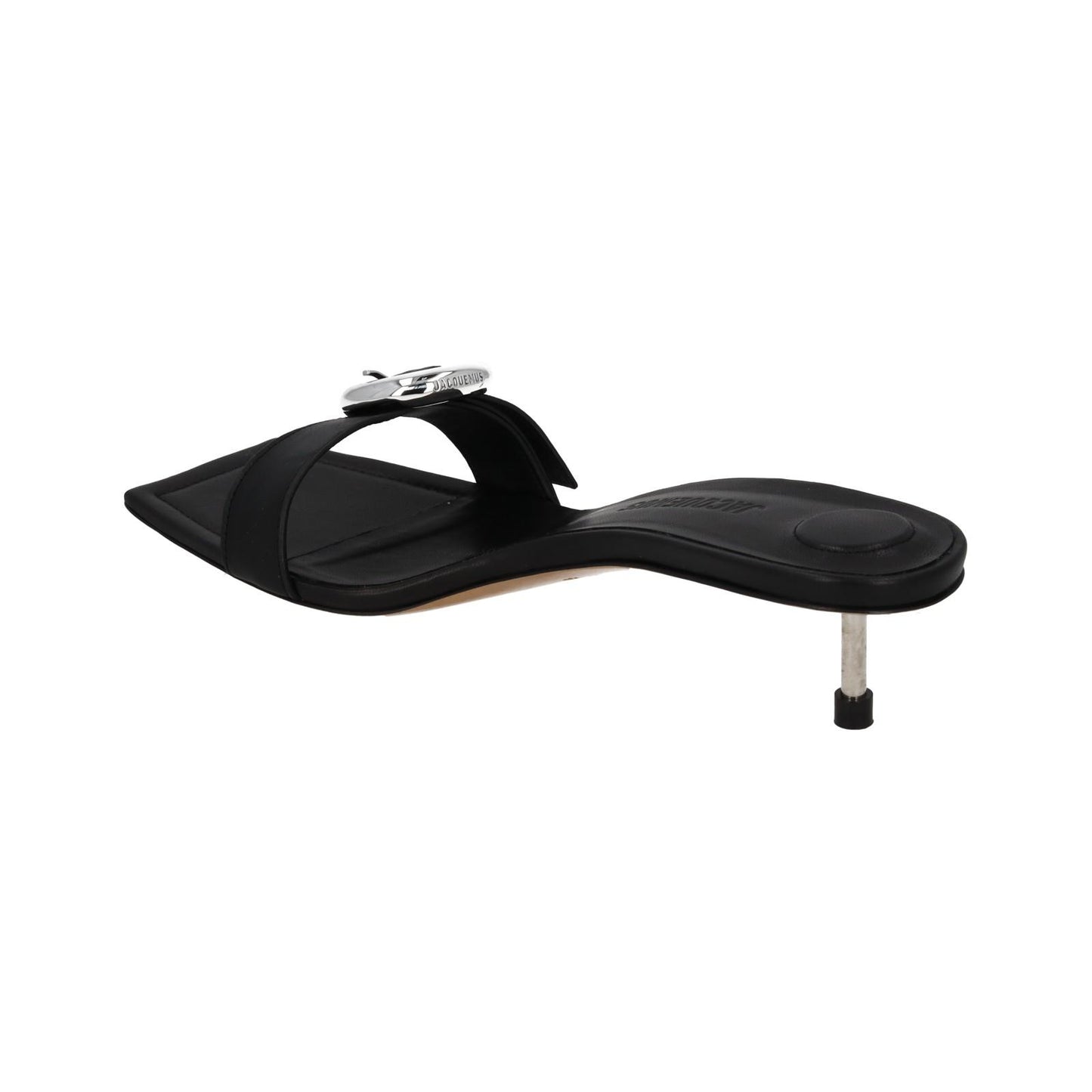 JACQUEMUS Mule Sandal Regalo Basse Kitten Heel Black Leather EU41 UK8 NEW RRP575