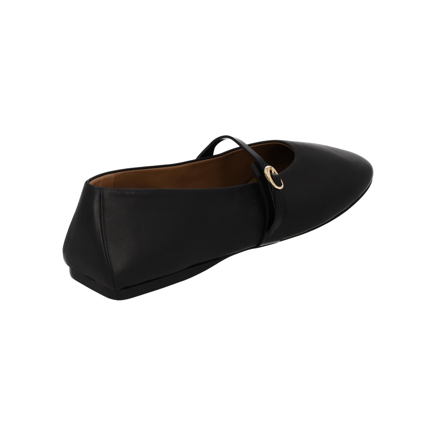 JACQUEMUS Flat Shoes Les Ballerines Rondes Black Leather EU39 UK6 NEW RRP475