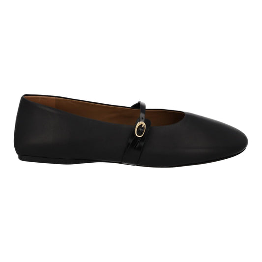JACQUEMUS Flat Shoes Les Ballerines Rondes Black Leather EU41 UK8 NEW RRP475
