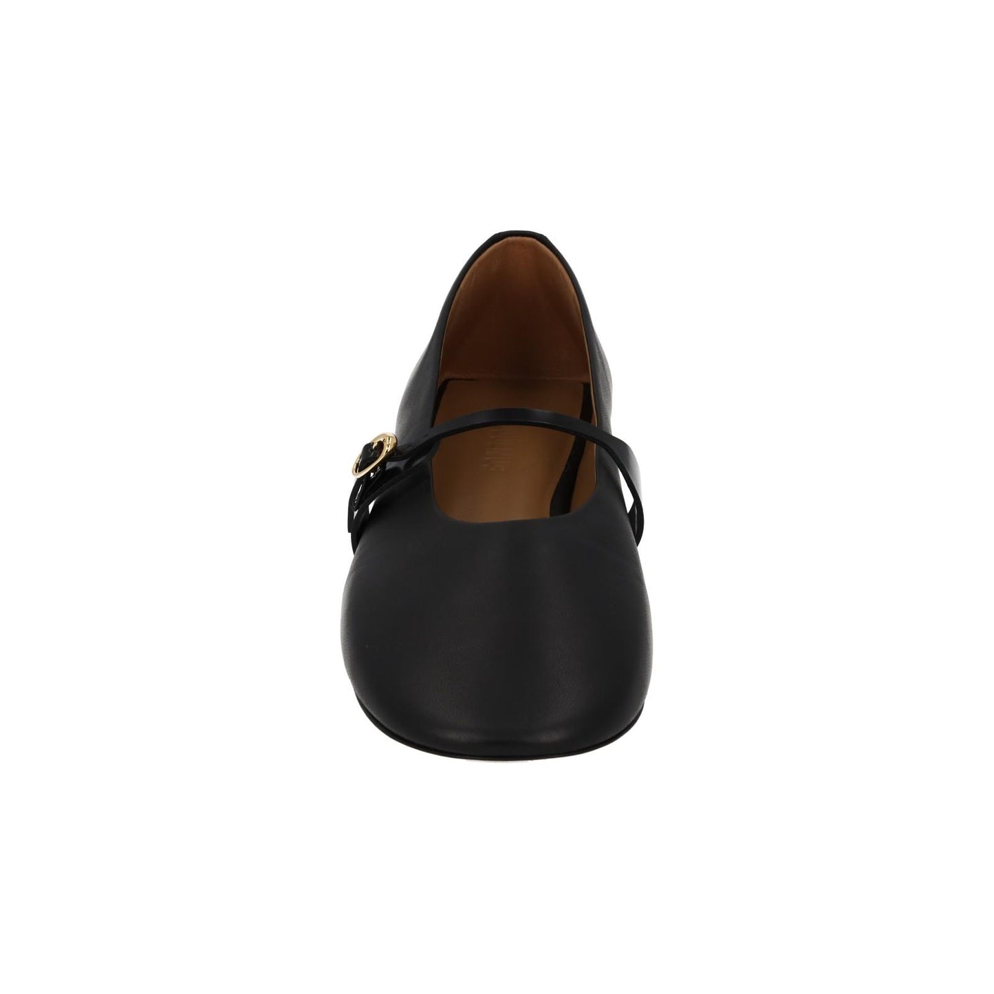 JACQUEMUS Flat Shoes Les Ballerines Rondes Black Leather EU41 UK8 NEW RRP475