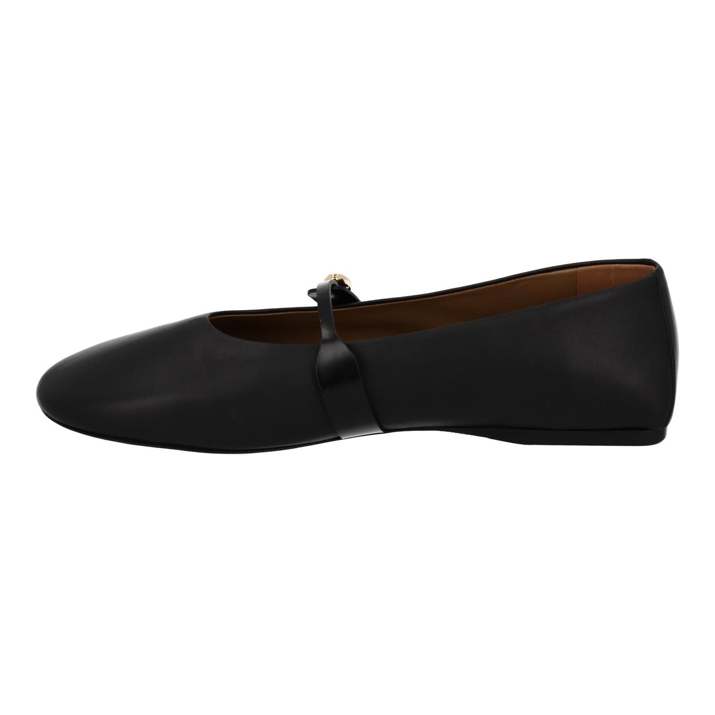 JACQUEMUS Flat Shoes Les Ballerines Rondes Black Leather EU41 UK8 NEW RRP475