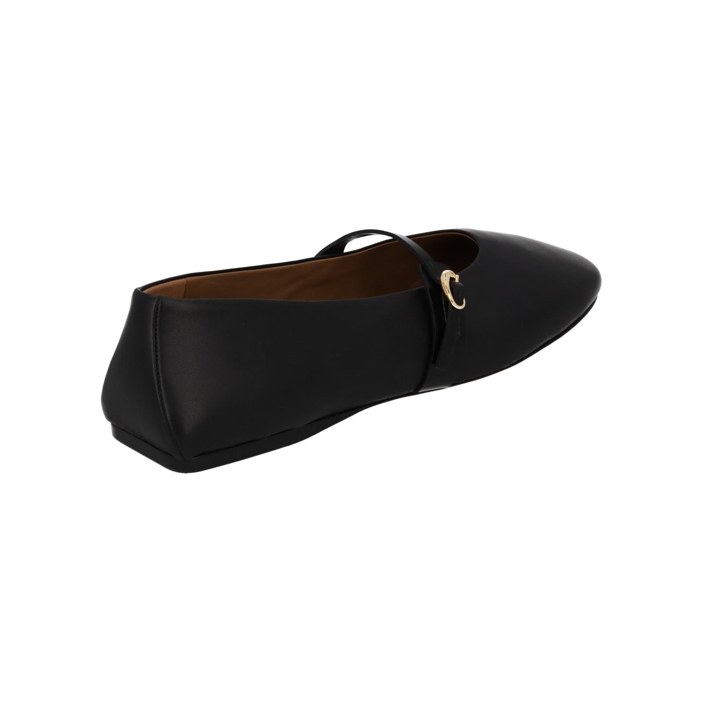 JACQUEMUS Flat Shoes Les Ballerines Rondes Black Leather EU41 UK8 NEW RRP475