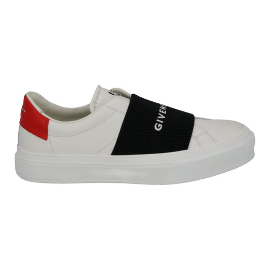 GIVENCHY Trainers City Court Elastic Strap Low Top White Leather UK7 NEW RRP495