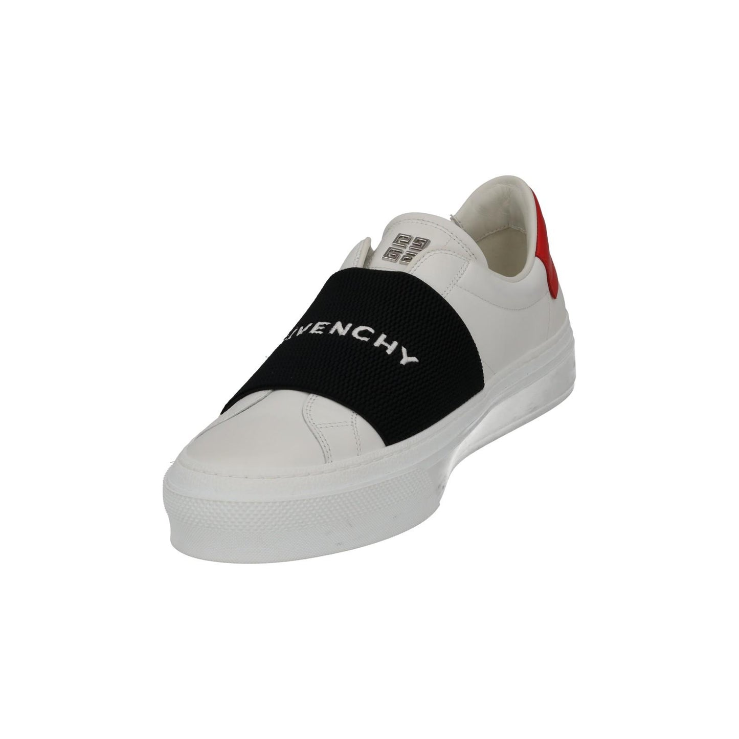 GIVENCHY Trainers City Court Elastic Strap Low Top White Leather UK7 NEW RRP495