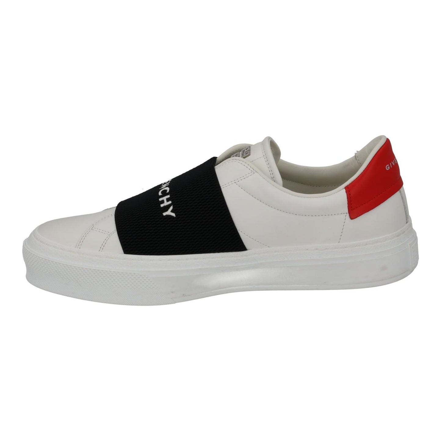 GIVENCHY Trainers City Court Elastic Strap Low Top White Leather UK7 NEW RRP495