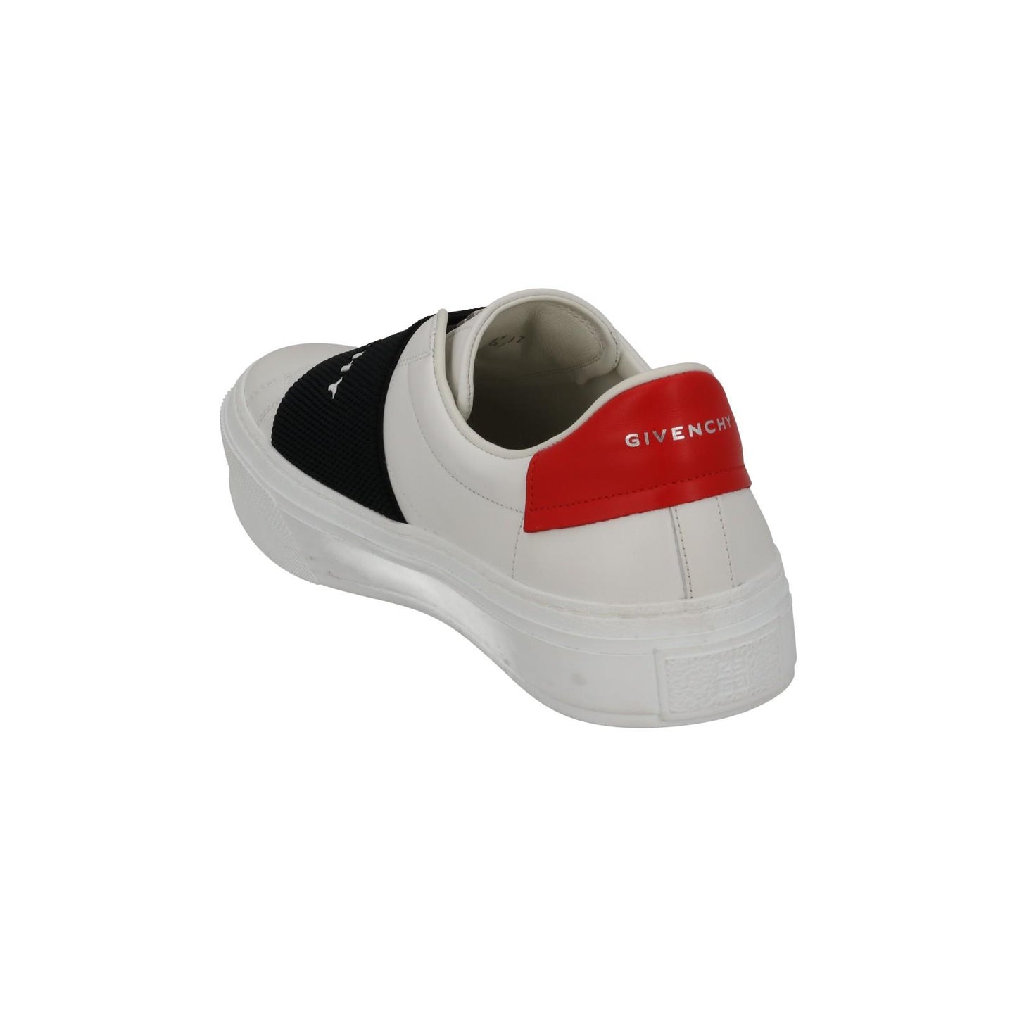 GIVENCHY Trainers City Court Elastic Strap Low Top White Leather UK7 NEW RRP495
