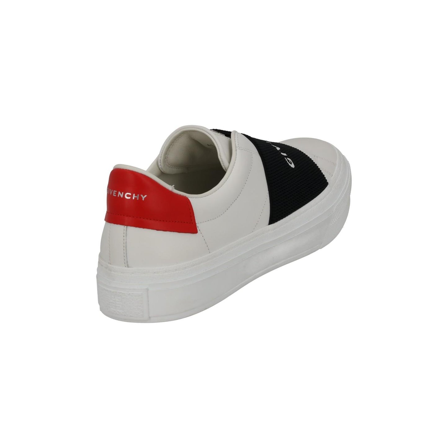 GIVENCHY Trainers City Court Elastic Strap Low Top White Leather UK7 NEW RRP495