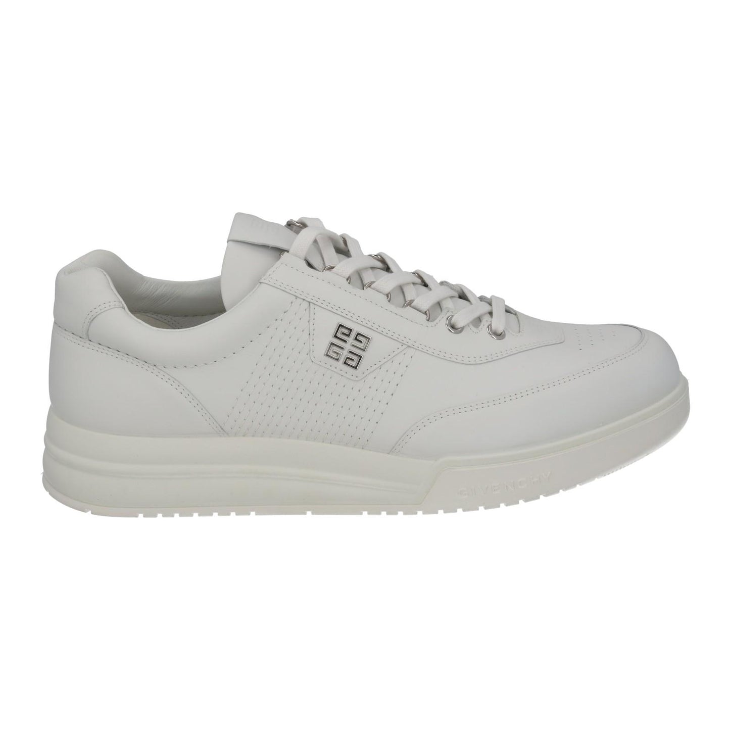 GIVENCHY G4 Sneakers Low Top Lace Up White Leather Men's EU44 UK10 NEW RRP525