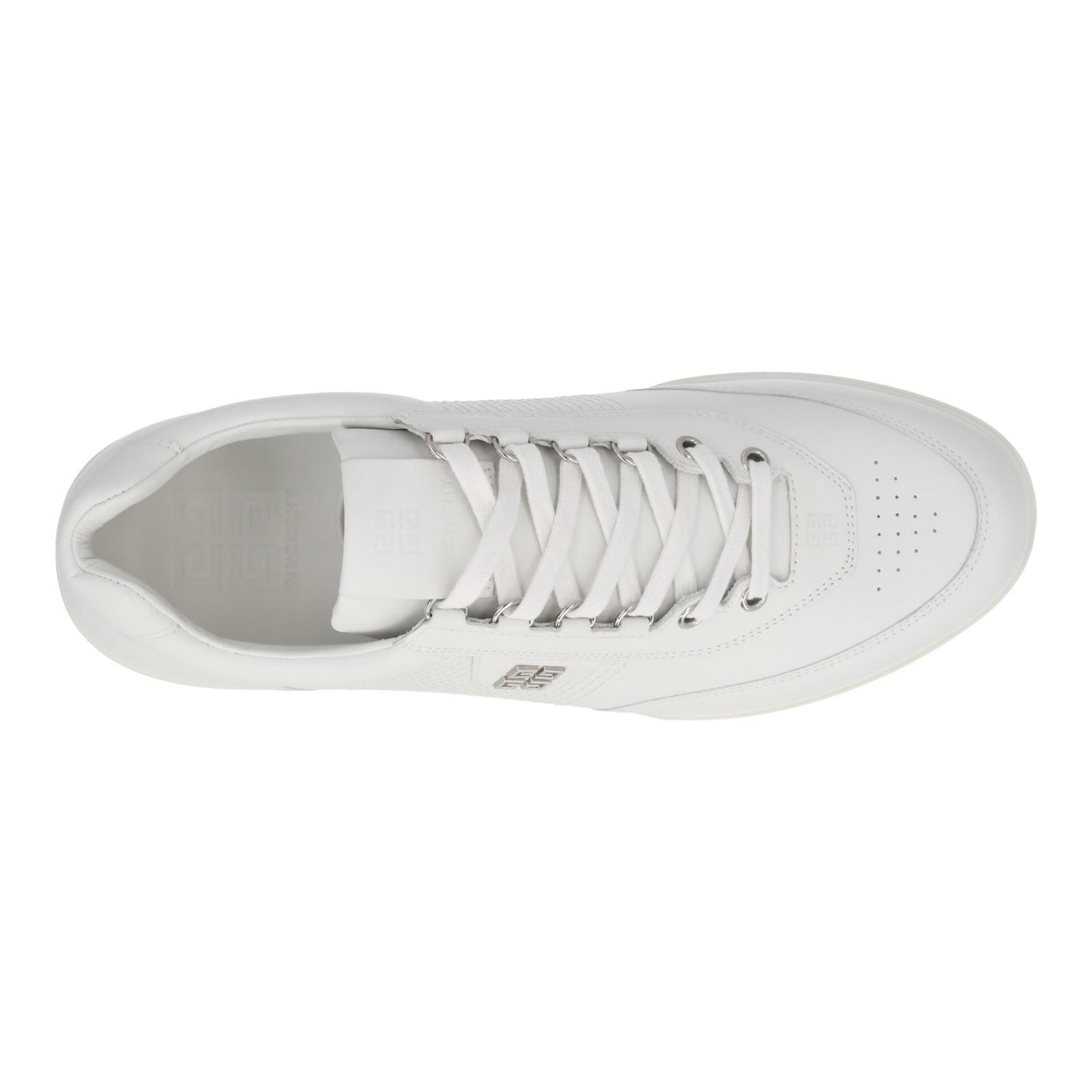 GIVENCHY G4 Sneakers Low Top Lace Up White Leather Men's EU44 UK10 NEW RRP525