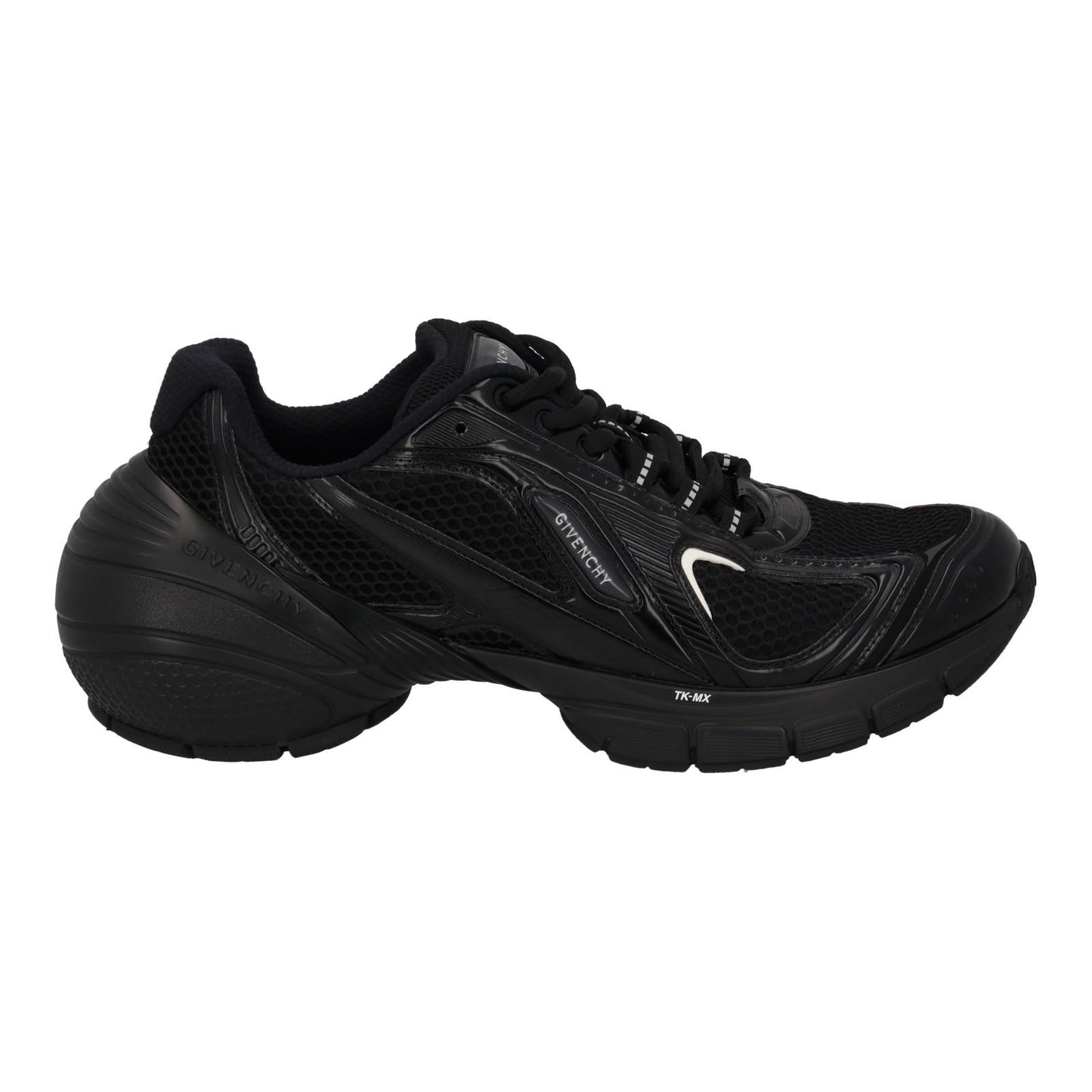 GIVENCHY Sneakers TK-MX Runner Low Top Lace Up Mesh Men's Black UK8 NEW RRP725