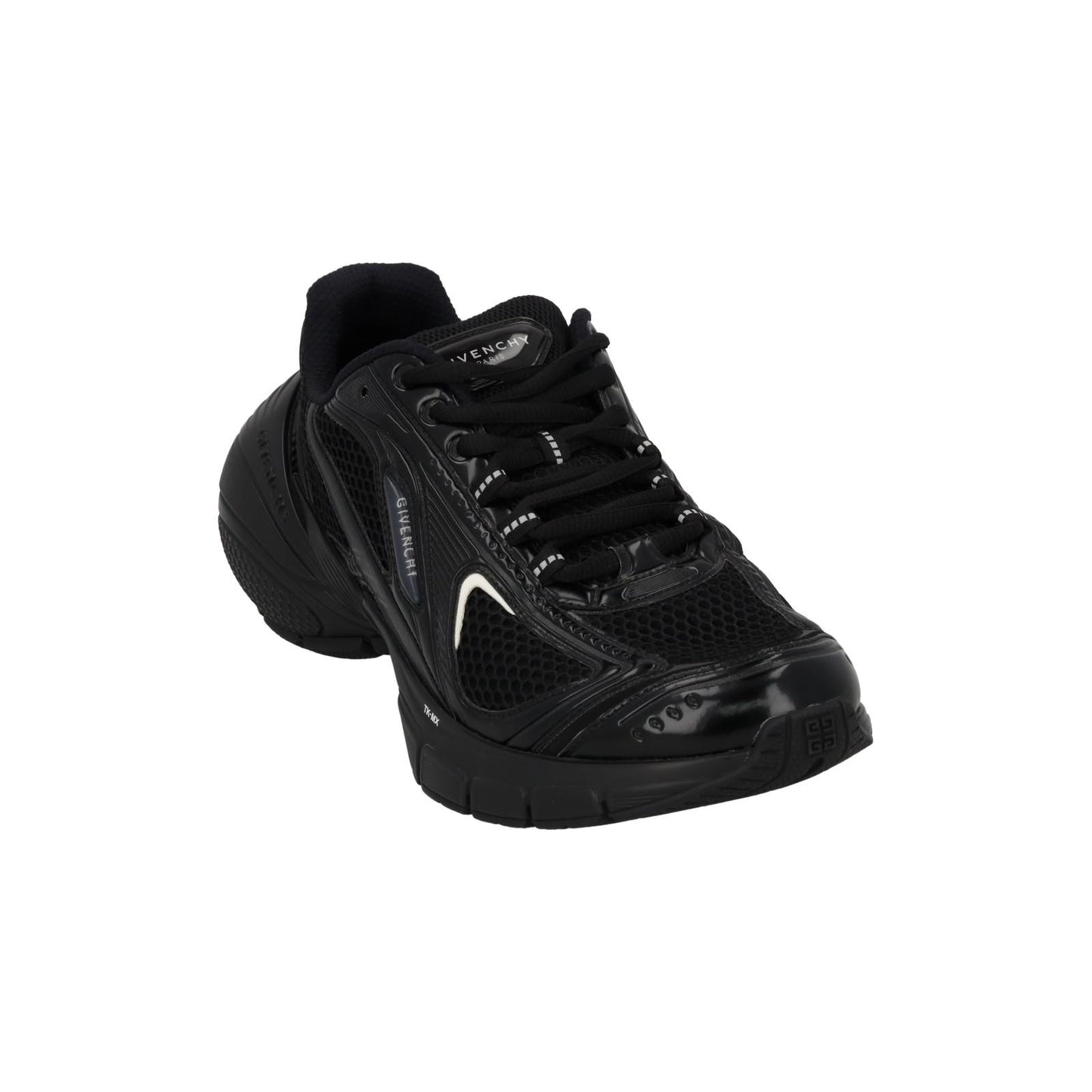 GIVENCHY Sneakers TK-MX Runner Low Top Lace Up Mesh Men's Black UK8 NEW RRP725
