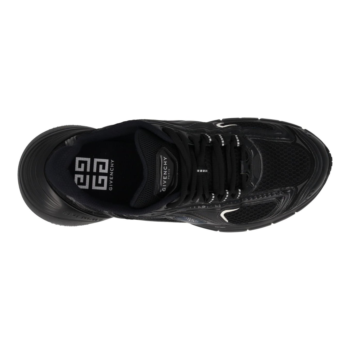 GIVENCHY Sneakers TK-MX Runner Low Top Lace Up Mesh Men's Black UK8 NEW RRP725