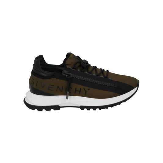 GIVENCHY Trainers Spectre Zip Runner Low Top Khaki Brown Black UK8 NEW RRP650