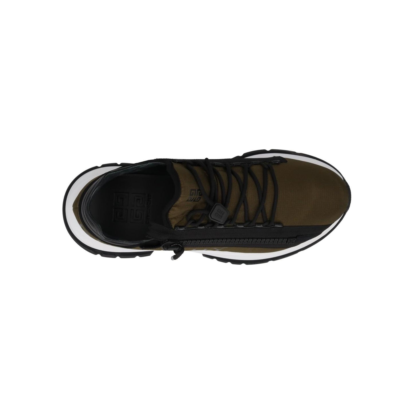 GIVENCHY Trainers Spectre Zip Runner Low Top Khaki Brown Black UK8 NEW RRP650