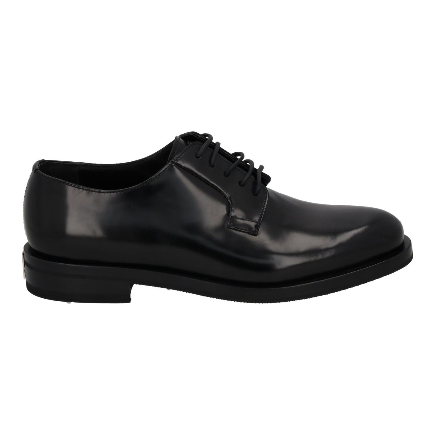 GIVENCHY Derby Shoes Lace Up Polished Buffed Black Leather UK10 NEW RRP715