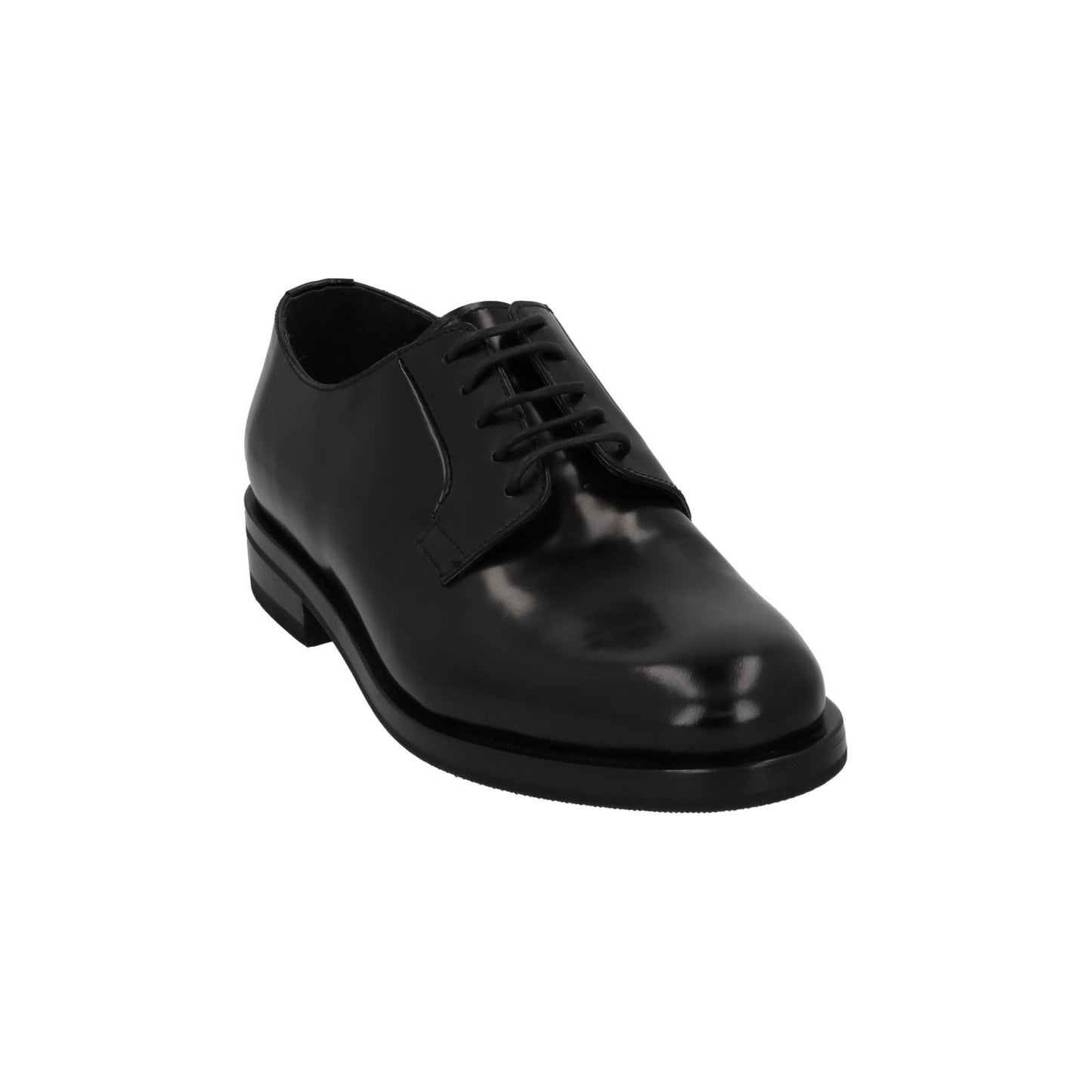 GIVENCHY Derby Shoes Lace Up Polished Buffed Black Leather UK10 NEW RRP715
