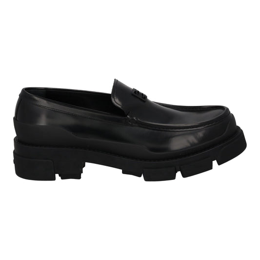 GIVENCHY Terra Loafer Shoes Slip On Black Leather Men's UK10 NEW RRP795