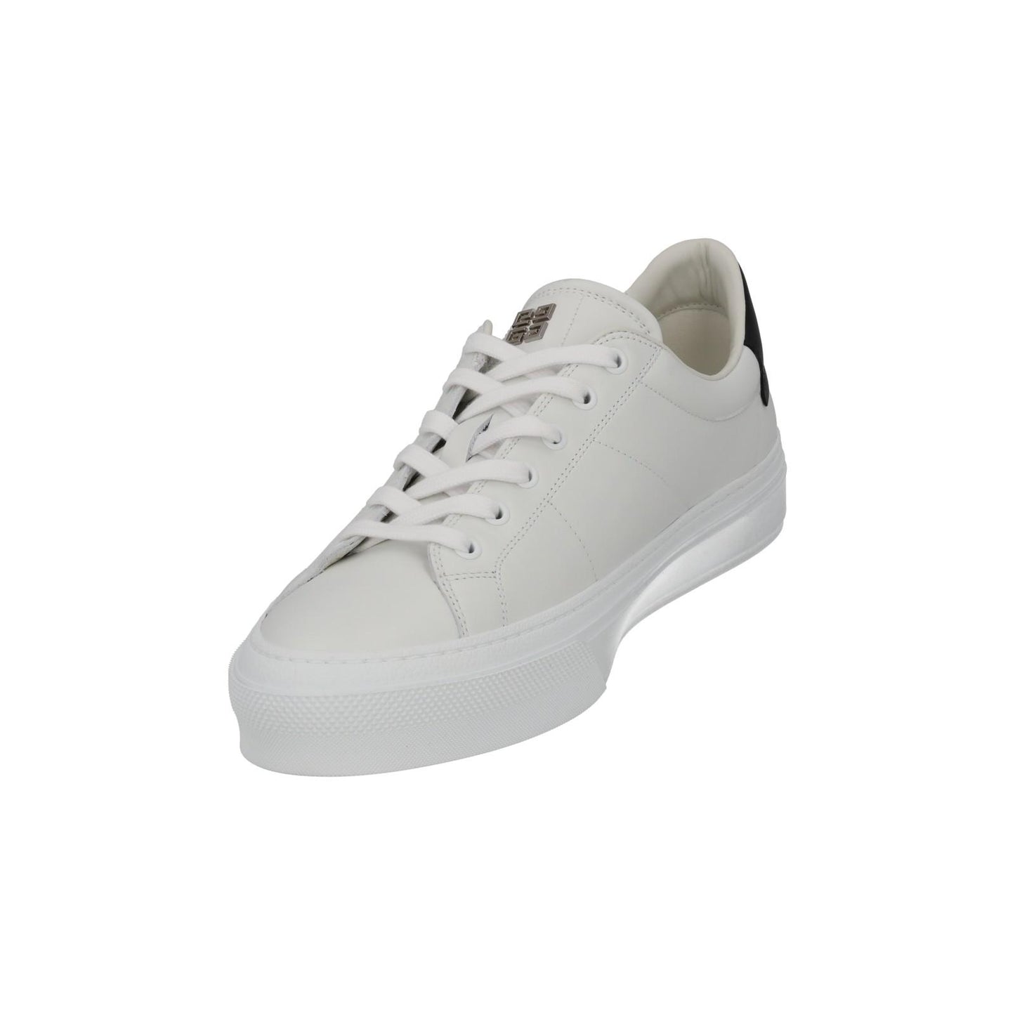 GIVENCHY City Sport Sneakers Lace Up White Black Leather UK10 NEW RRP485