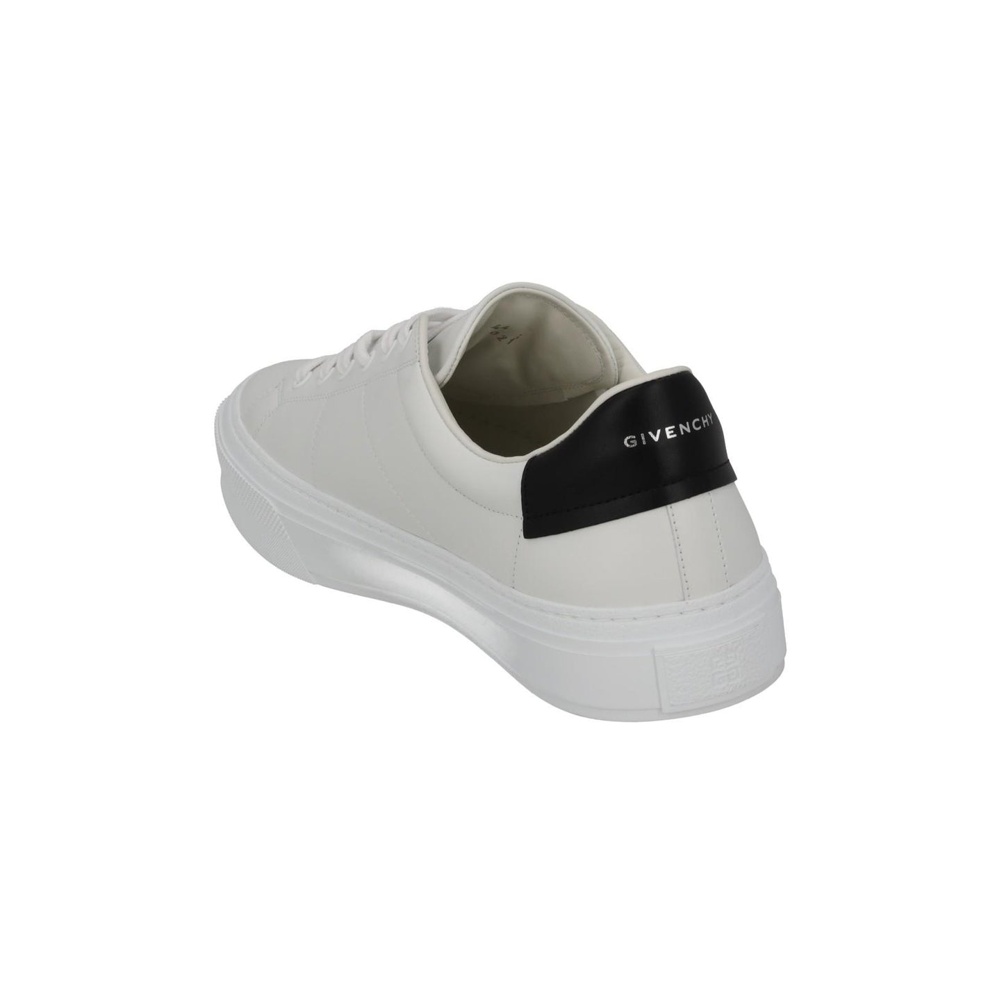 GIVENCHY City Sport Sneakers Lace Up White Black Leather UK10 NEW RRP485