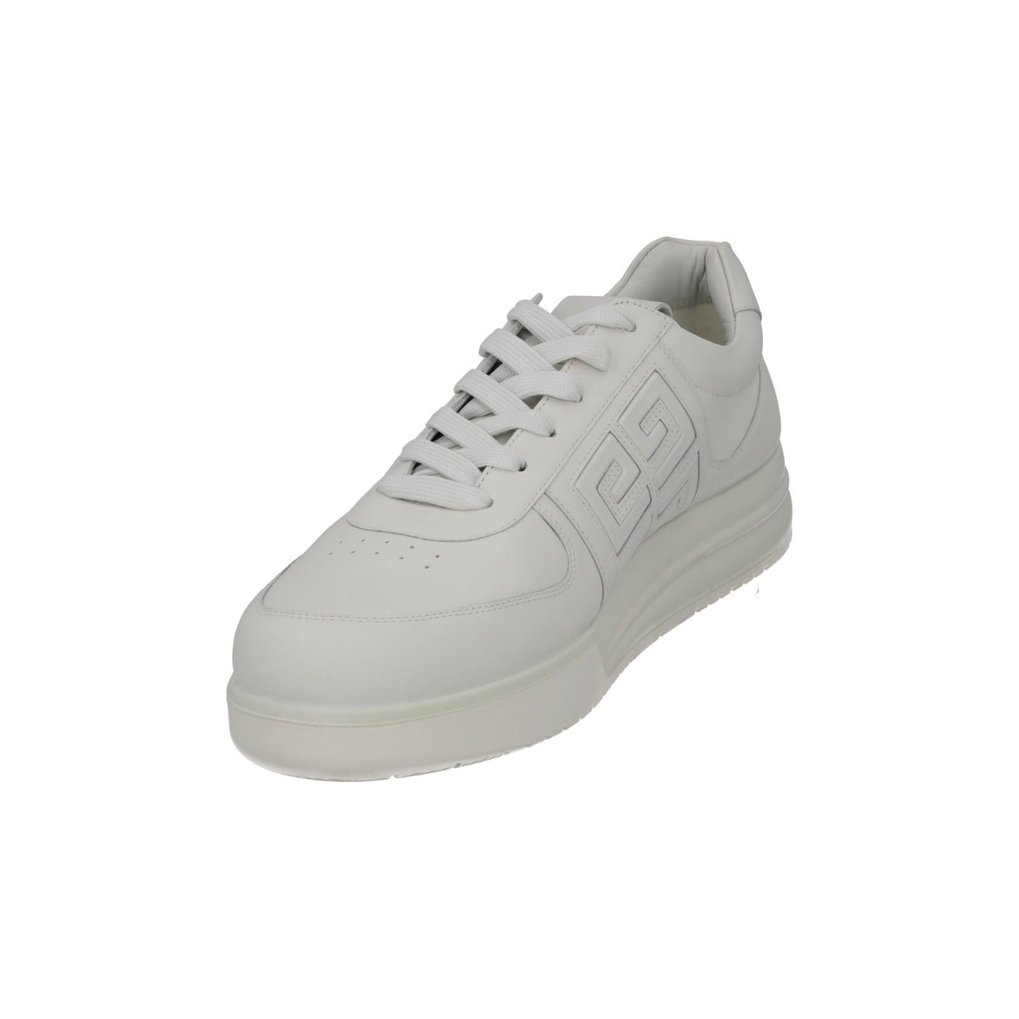 GIVENCHY G4 Trainers Low Top Lace Up Sneakers White Leather UK12 NEW RRP525