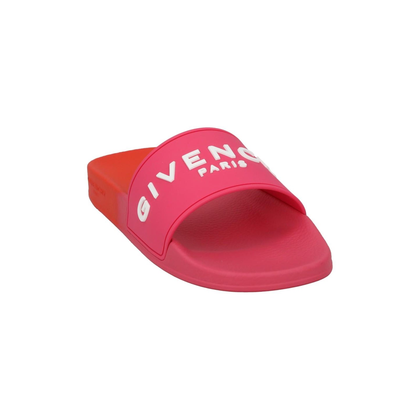 GIVENCHY Slide Flat Sandal Slip On Logo Slide Pink Orange EU41 UK8 NEW RRP290