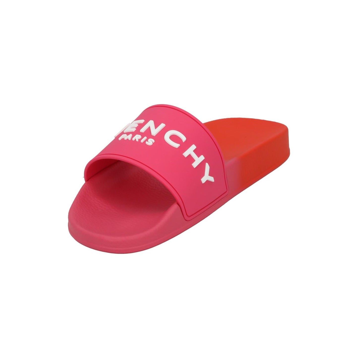 GIVENCHY Slide Flat Sandal Slip On Logo Slide Pink Orange EU41 UK8 NEW RRP290
