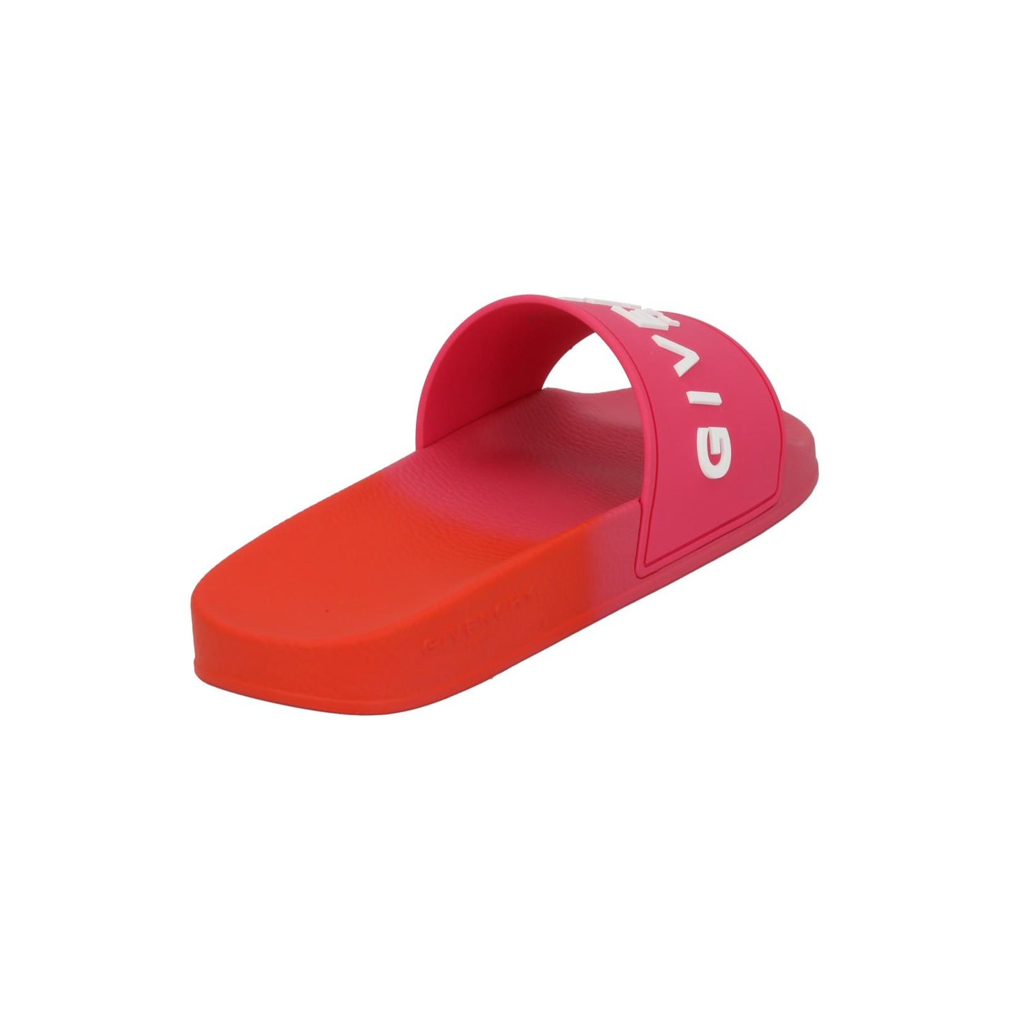 GIVENCHY Slide Flat Sandal Slip On Logo Slide Pink Orange EU41 UK8 NEW RRP290