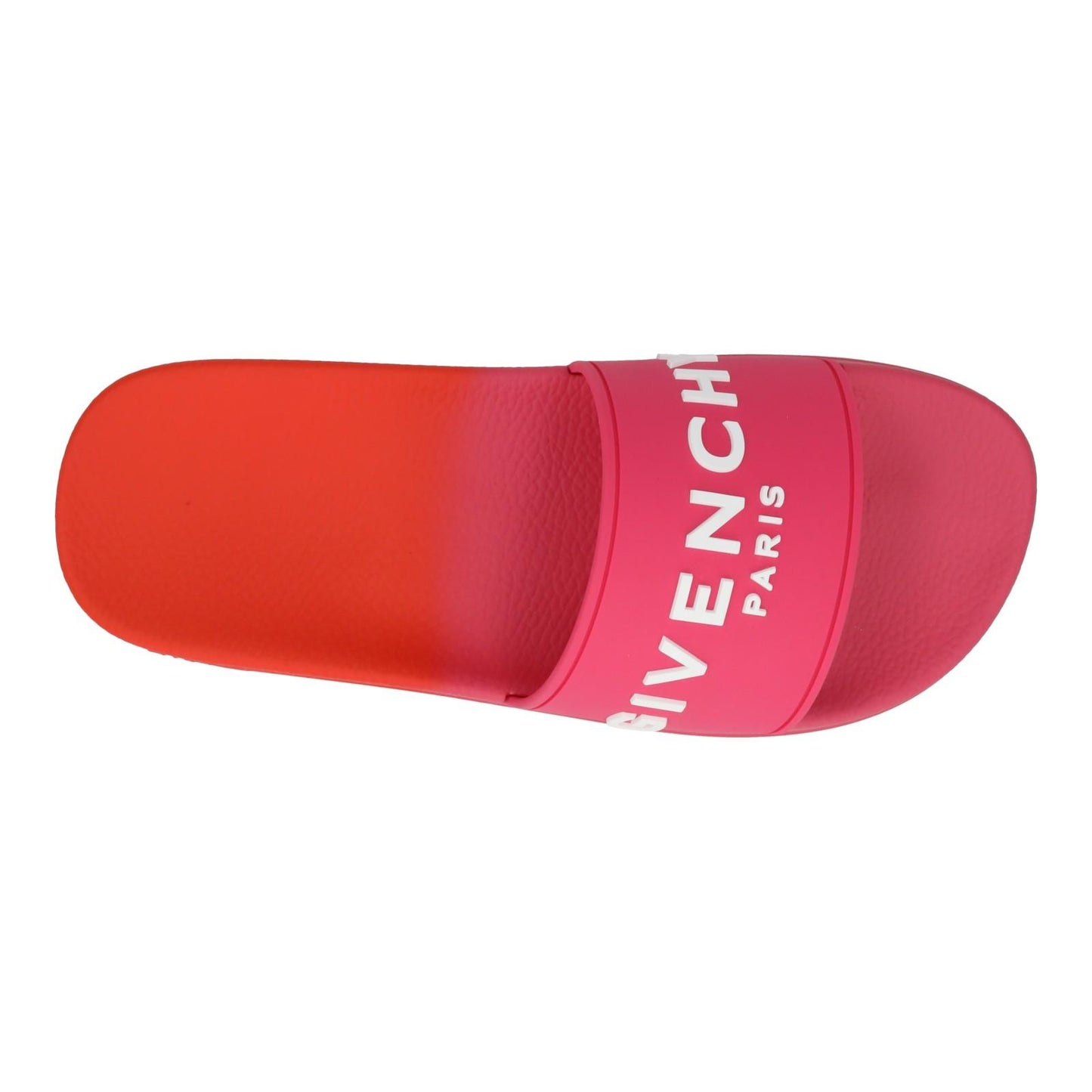 GIVENCHY Slide Flat Sandal Slip On Logo Slide Pink Orange EU41 UK8 NEW RRP290