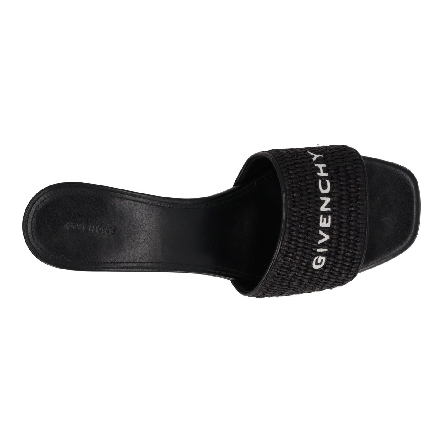 GIVENCHY 4G Mule Sandal Shoes Mid Block Heel Open Toe Black EU41 UK8 NEW RRP610