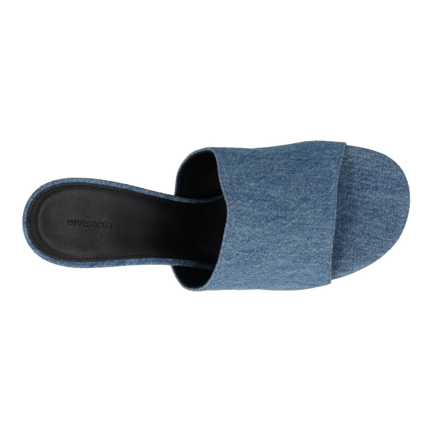 GIVENCHY G Cube Mule Shoes 70 Heel Open Toe Blue Denim EU40.5 UK7.5 NEW RRP710