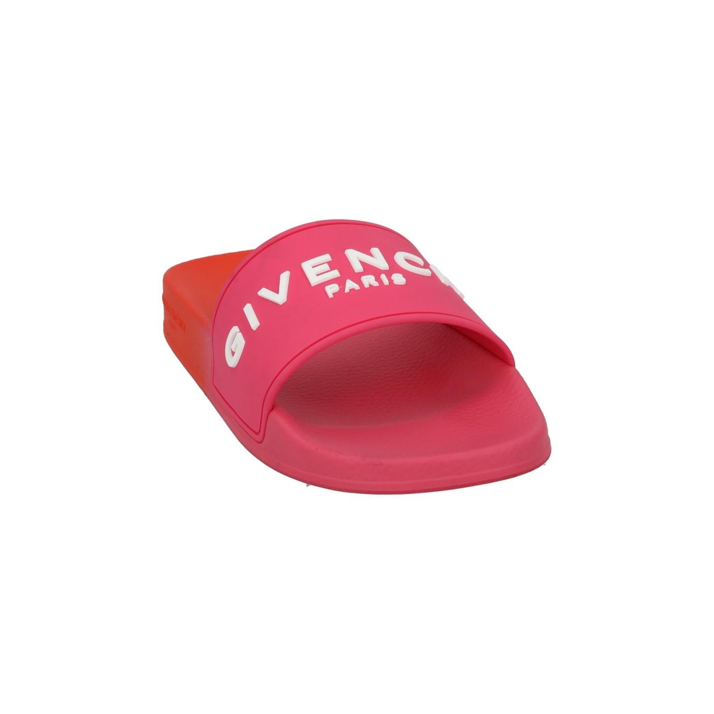 GIVENCHY Slide Flat Sandal Slip On Logo Slide Pink Orange EU39 UK6 NEW RRP290