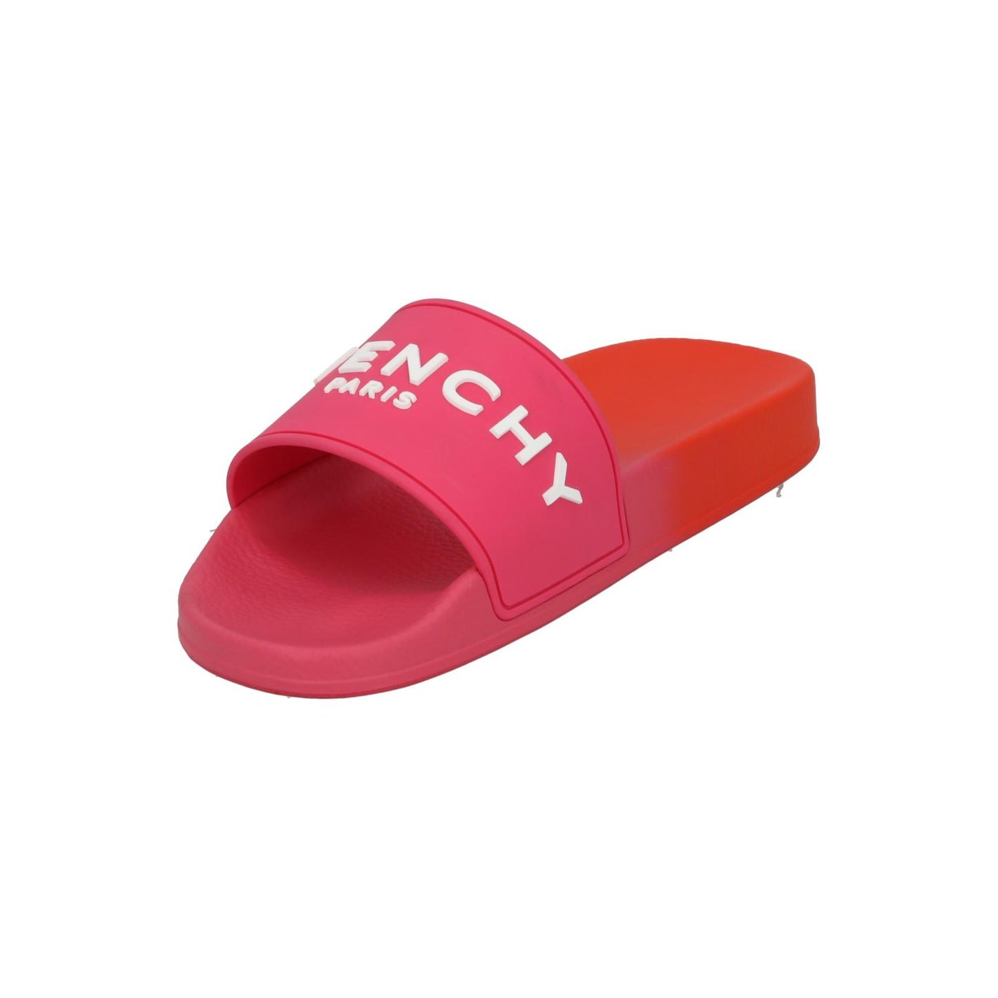 GIVENCHY Slide Flat Sandal Slip On Logo Slide Pink Orange EU39 UK6 NEW RRP290