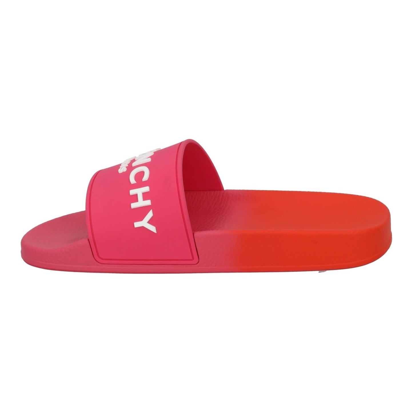 GIVENCHY Slide Flat Sandal Slip On Logo Slide Pink Orange EU39 UK6 NEW RRP290