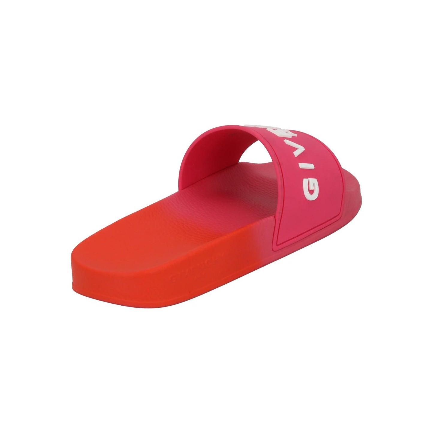 GIVENCHY Slide Flat Sandal Slip On Logo Slide Pink Orange EU39 UK6 NEW RRP290