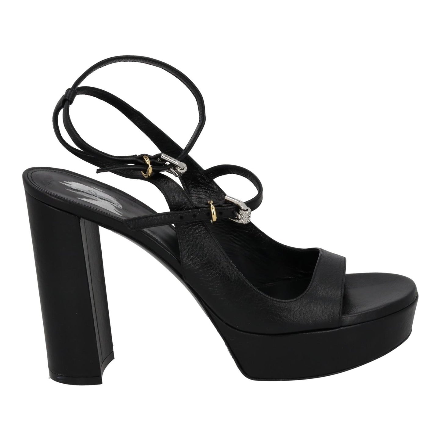 GIVENCHY Voyou Sandal Platform Open Toe Shoe Black Leather EU41 UK8 NEW RRP910
