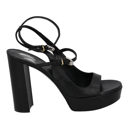 GIVENCHY Voyou Sandal Platform Open Toe Shoe Black Leather EU41 UK8 NEW RRP910