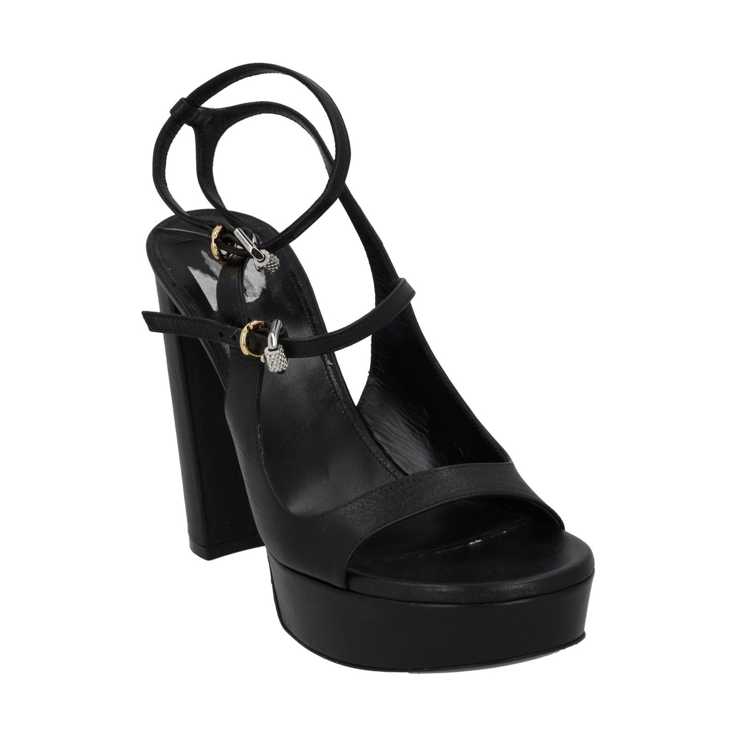GIVENCHY Voyou Sandal Platform Open Toe Shoe Black Leather EU41 UK8 NEW RRP910