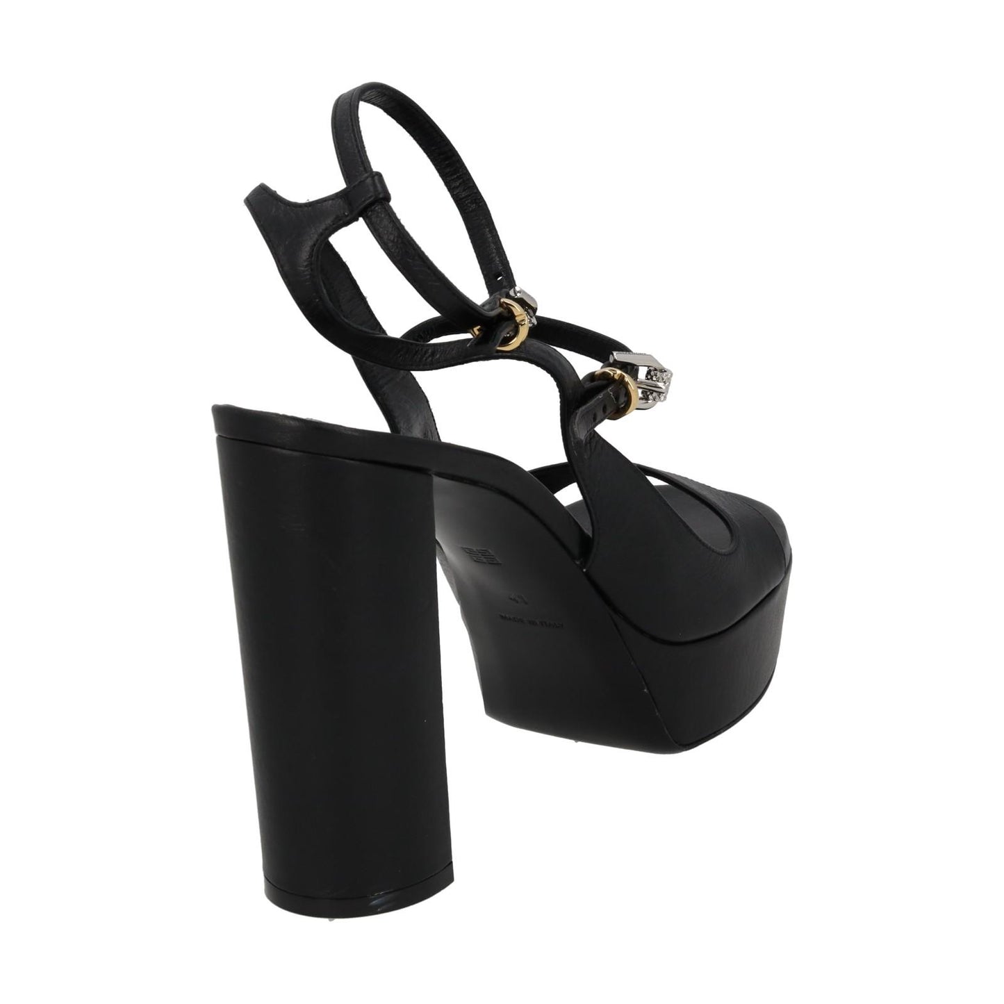 GIVENCHY Voyou Sandal Platform Open Toe Shoe Black Leather EU41 UK8 NEW RRP910