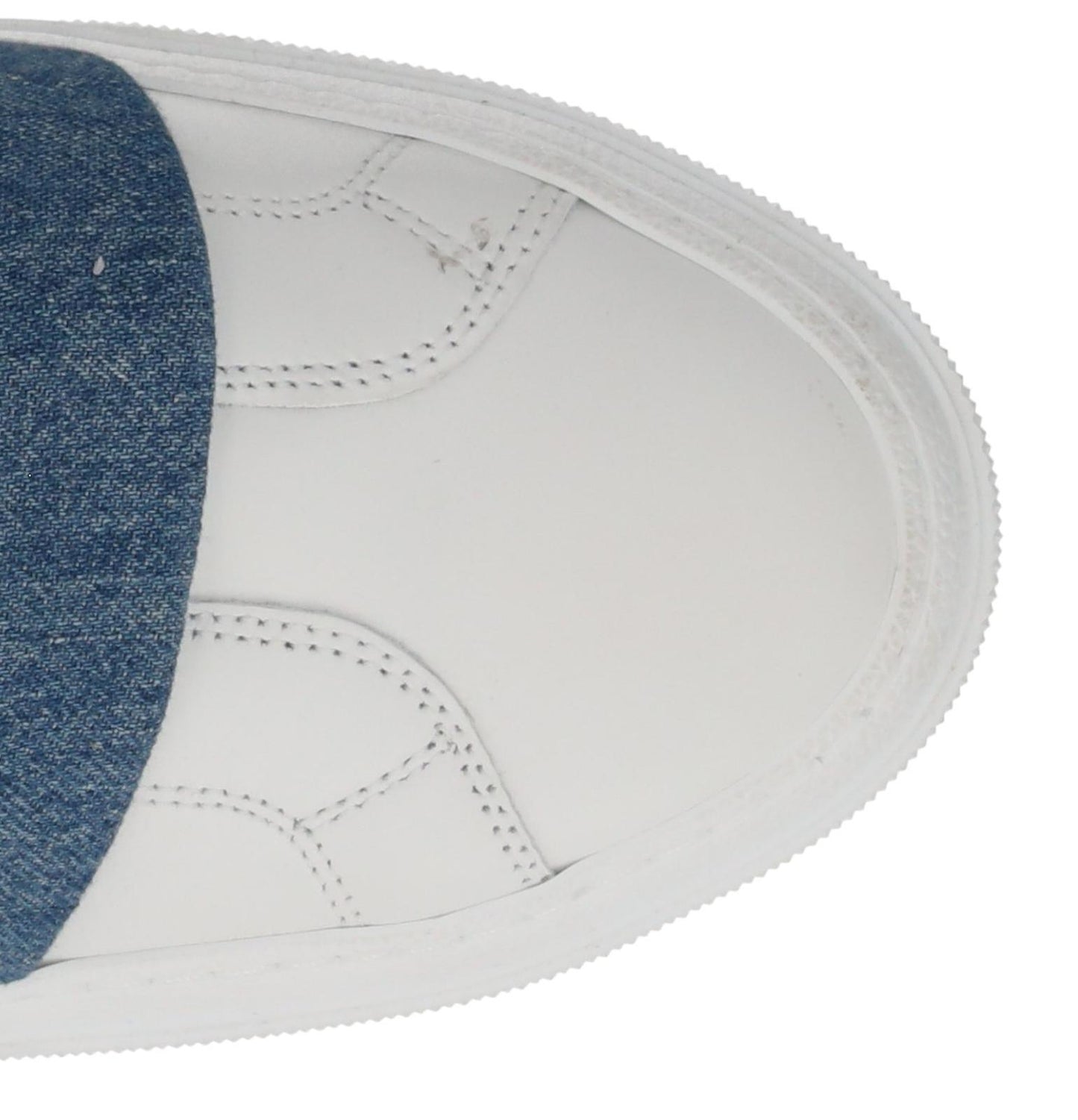 GIVENCHY Trainers City Court Elastic Sneakers White Leather Denim UK8 NEW RRP510