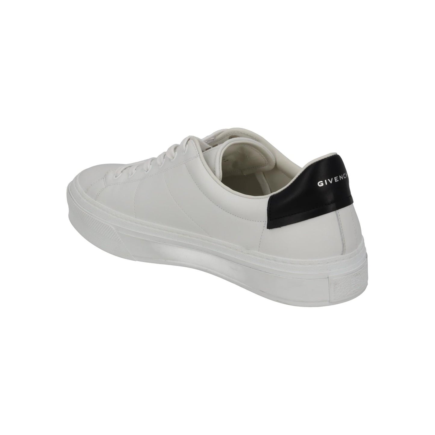 GIVENCHY Trainers City Sport Low Top White Black Leather UK10 NEW RRP485