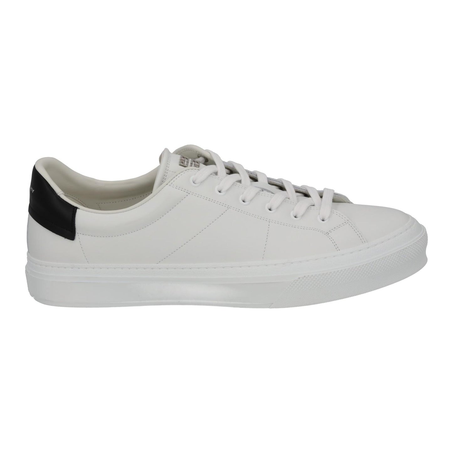 GIVENCHY Trainers City Sport Low Top White Black Leather UK12 NEW RRP485