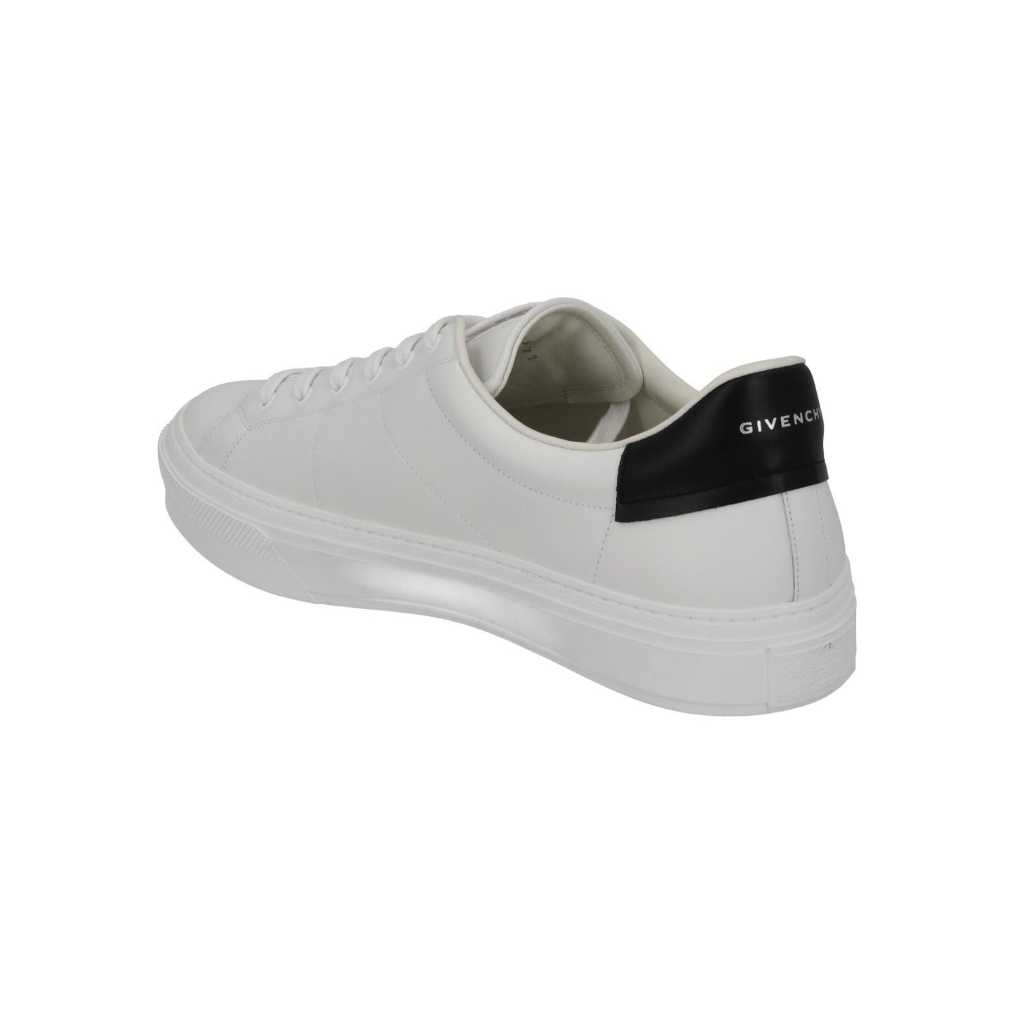 GIVENCHY Trainers City Sport Low Top White Black Leather UK12 NEW RRP485