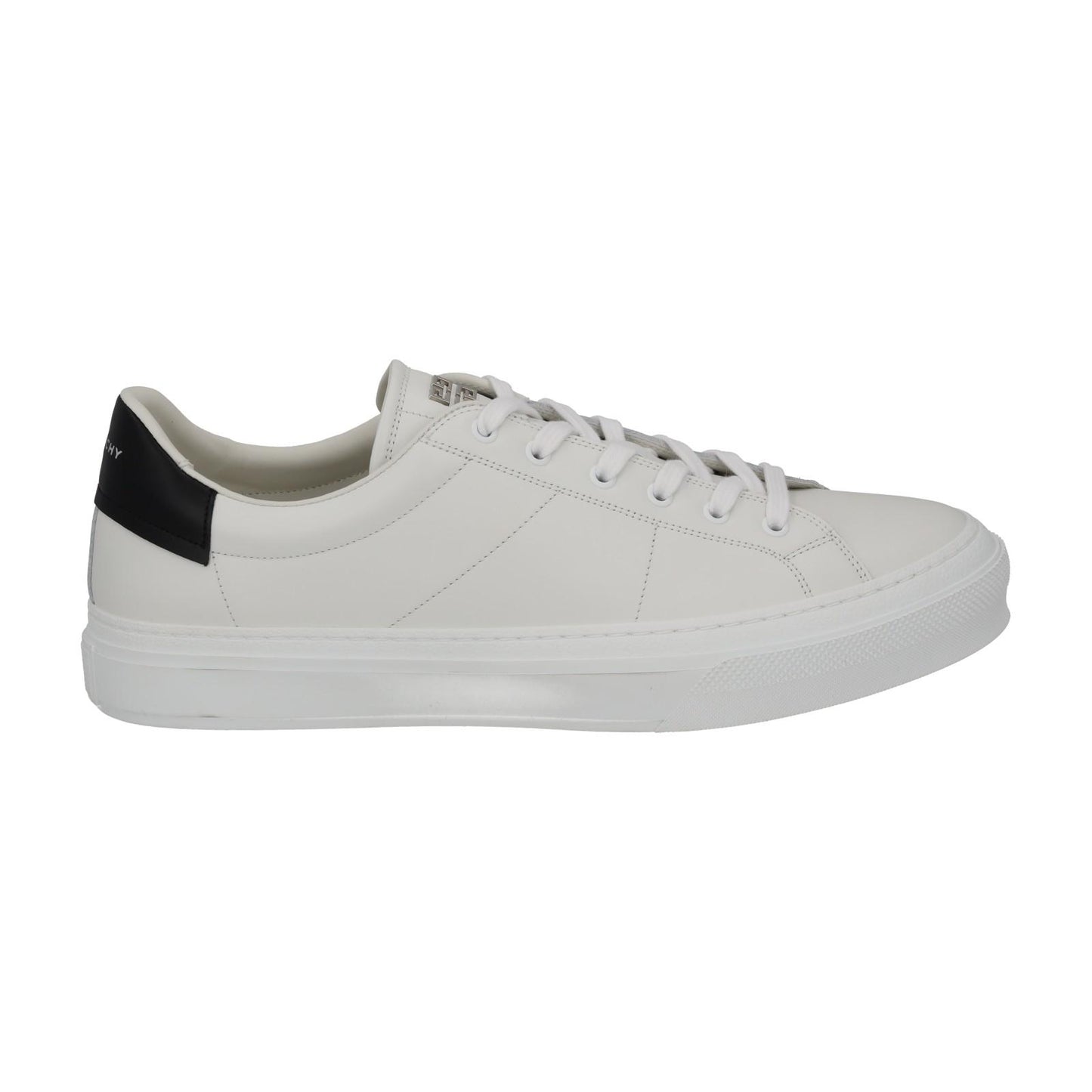 GIVENCHY Trainers City Sport Low Top Lace White Black Leather UK12 NEW RRP485