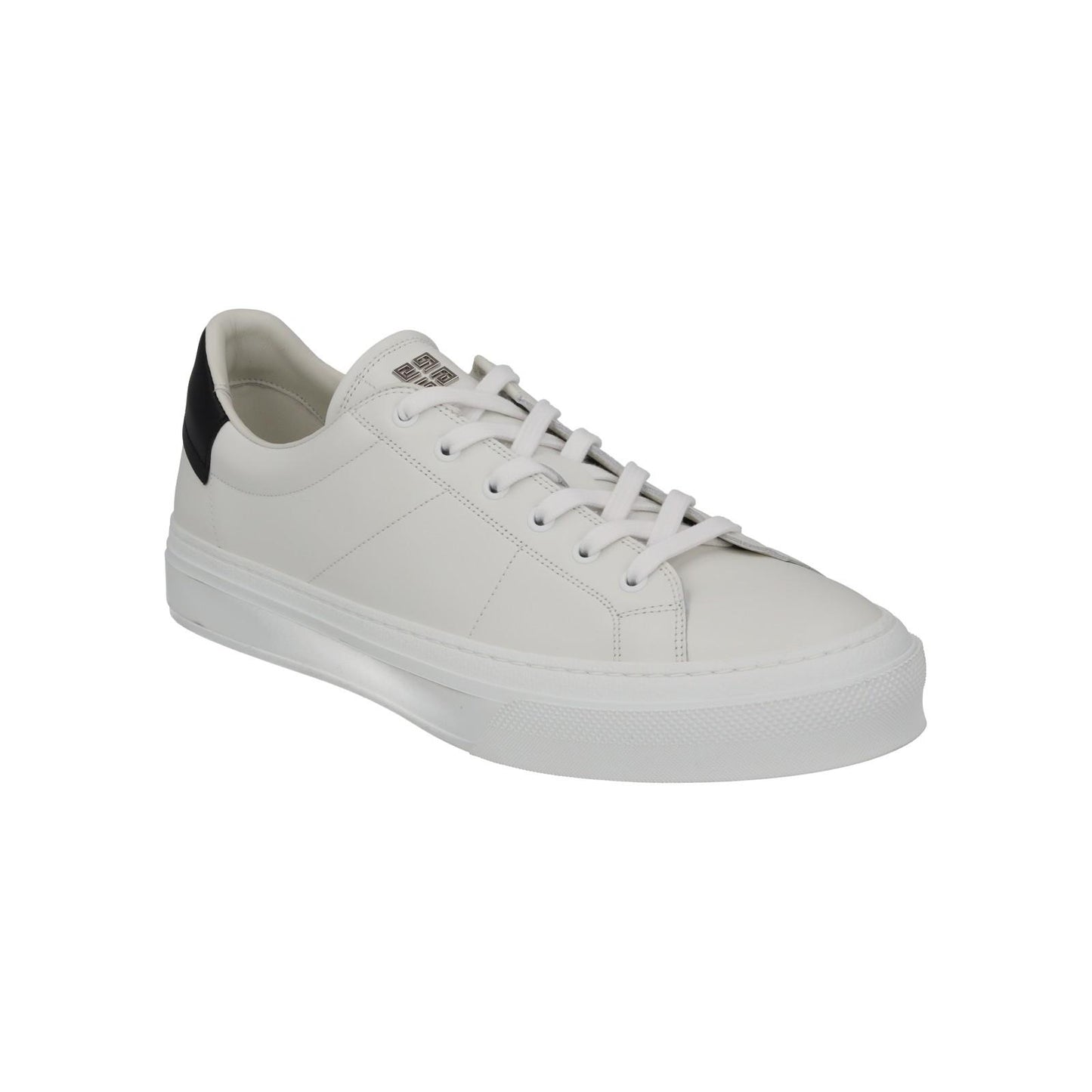 GIVENCHY Trainers City Sport Low Top Lace White Black Leather UK12 NEW RRP485