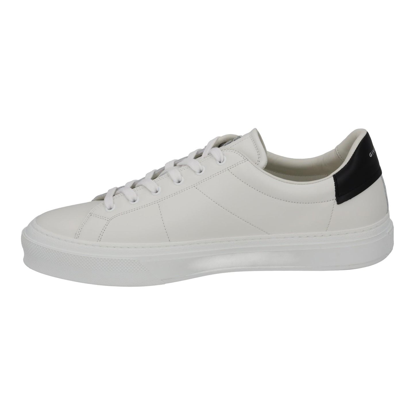 GIVENCHY Trainers City Sport Low Top Lace White Black Leather UK12 NEW RRP485
