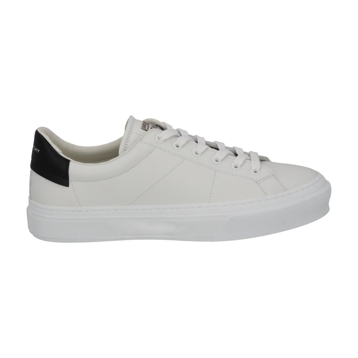 GIVENCHY Trainers City Sport Low Top Lace White Black Leather UK8.5 NEW RRP485
