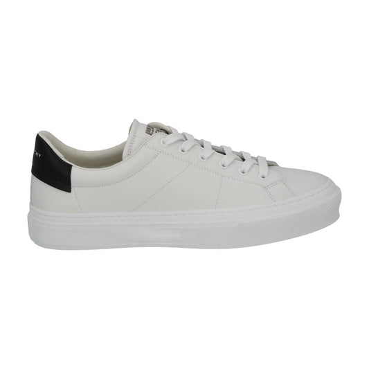 GIVENCHY Trainers City Sport Low Top Lace White Black Leather UK8.5 NEW RRP485