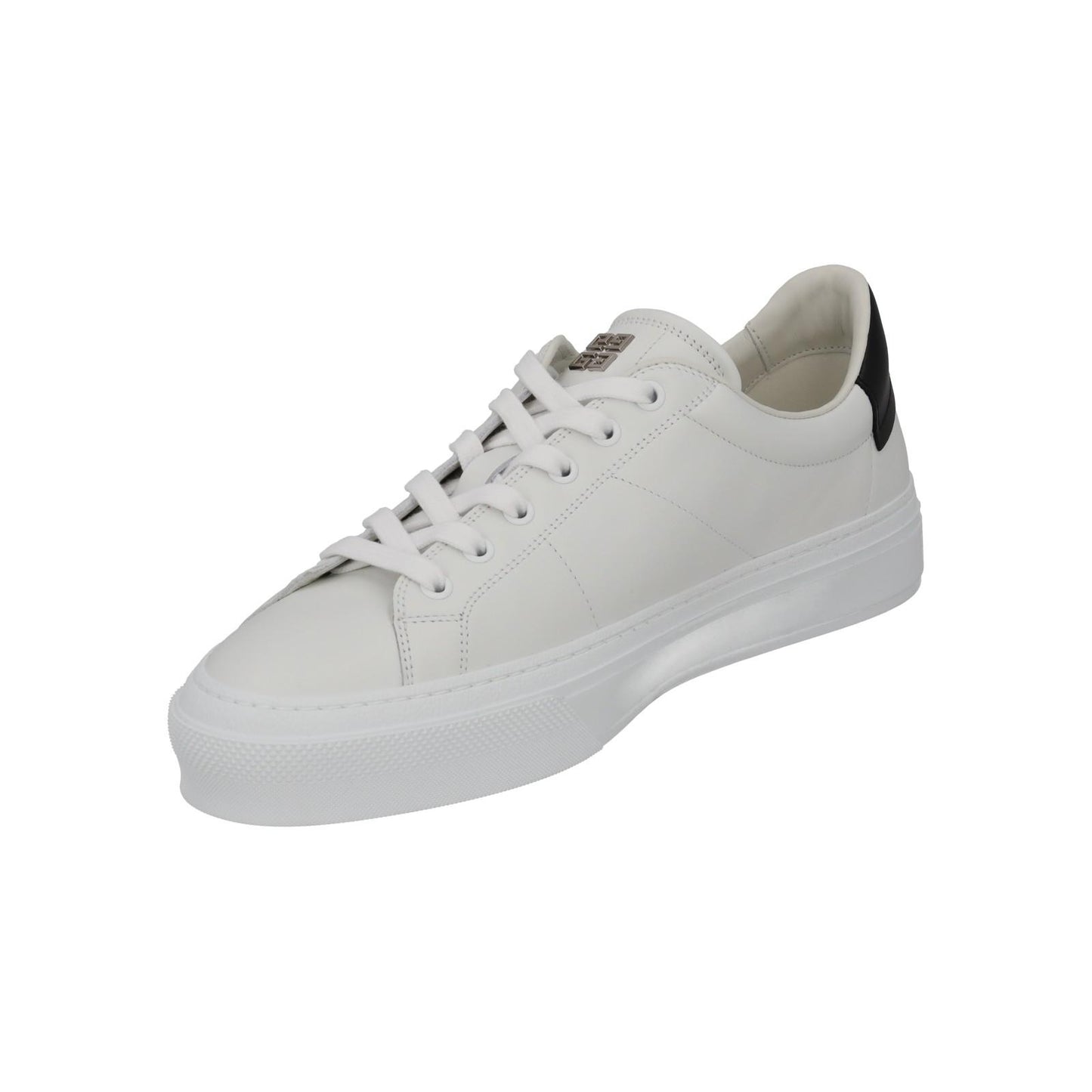 GIVENCHY Trainers City Sport Low Top Lace White Black Leather UK8.5 NEW RRP485