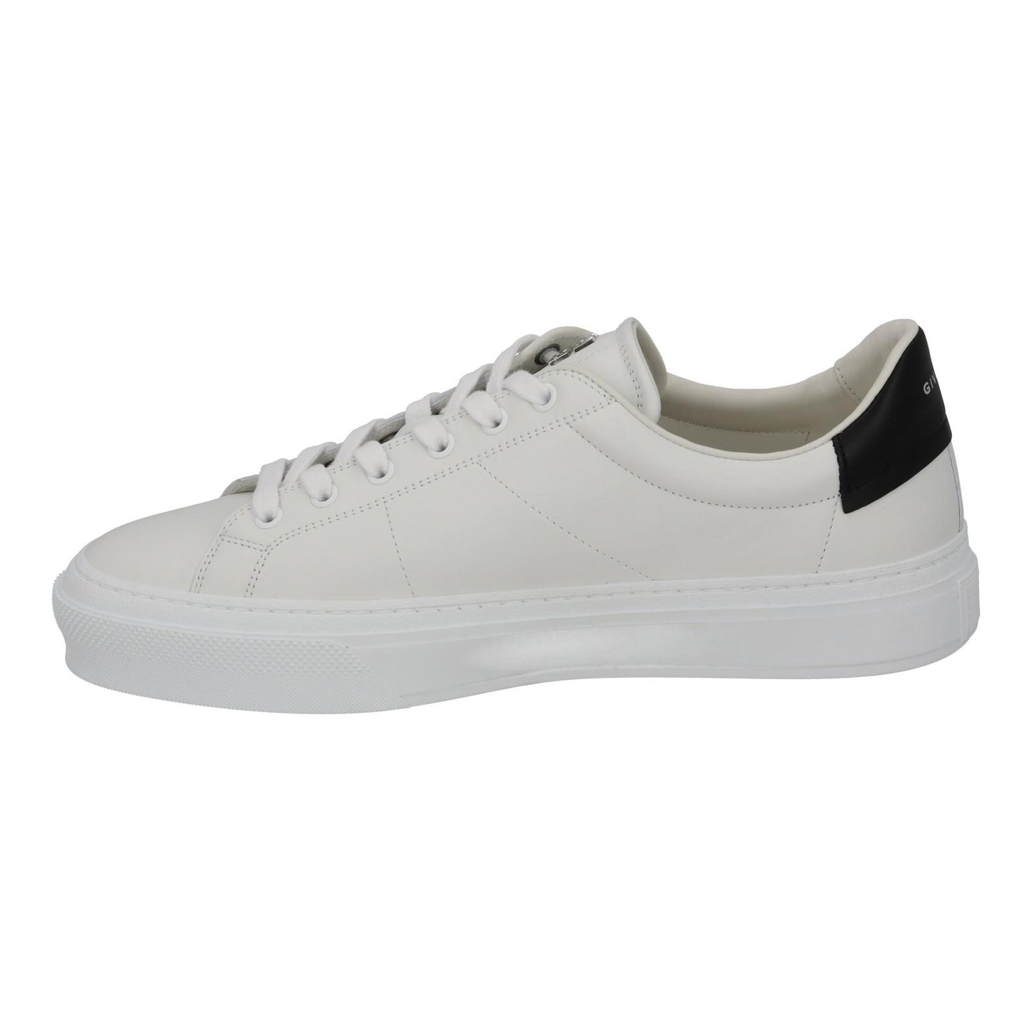 GIVENCHY Trainers City Sport Low Top Lace White Black Leather UK8.5 NEW RRP485