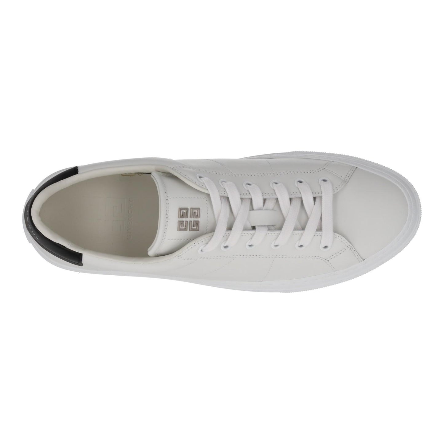 GIVENCHY Trainers City Sport Low Top Lace White Black Leather UK8.5 NEW RRP485